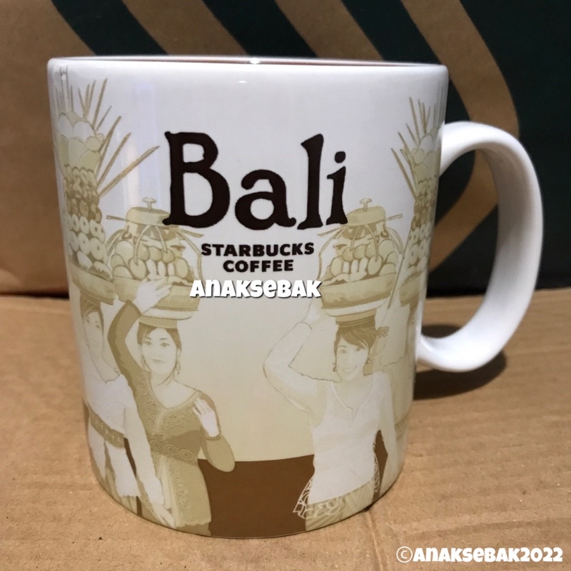 Starbucks 16oz Mug Culture Bali Ceramic City Collection Core