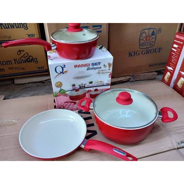 Panci Set Keramik Q2 8333