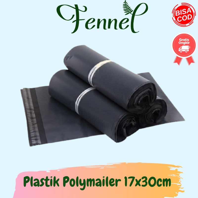 Kantong Plastik Packing Olshop Polymailer Polybag 17x30cm