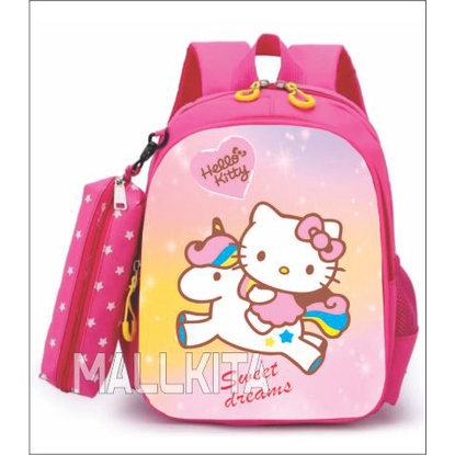 DAEYBAG_tas ransel anak tk/sd paud motiv print karakter hello kitty trend masa kini