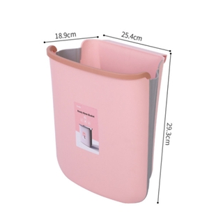 Kitchen Folding Trash Can Hanging Household Wall Hanging Storage Cabinet Door Hanging Pull Bucket Bathroom Toilet Shopee Indonesia