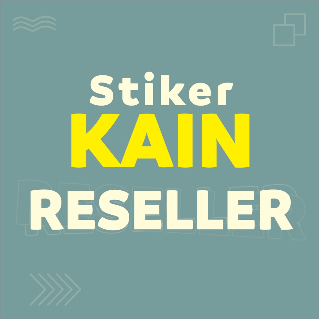 

Reseller Stiker Kain - BLUESTIKER