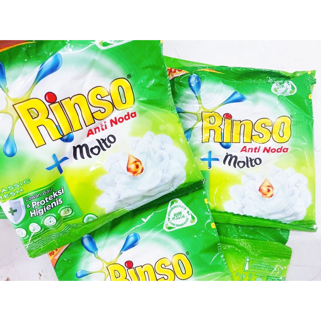 PROMO Brand | Rinso Molto Bubuk Serbuk Renceng - 6 Sachet x 46 gr | Bisa 1 Sachet