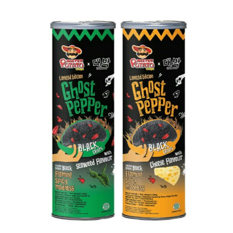 

Mister Potato Crips Ghost Pepper Cheese & Seaweed