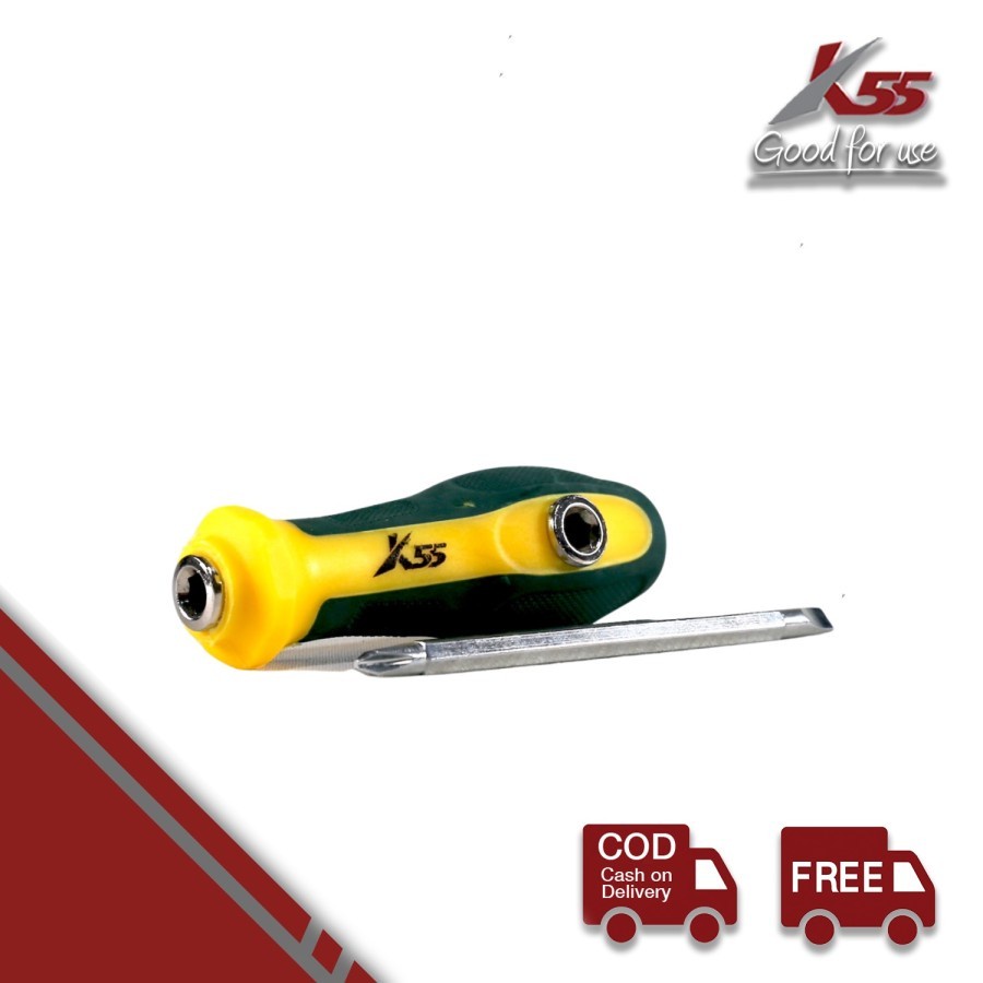 K55 OBENG 3 Way Plus Minus Screwdriver Obeng T