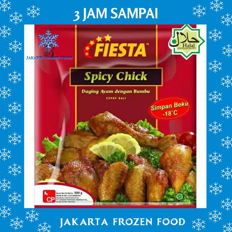 

Daging Ayam Bumbu Special FIESTA Spicy Chick 500gr Makanan Halal Enak Murah