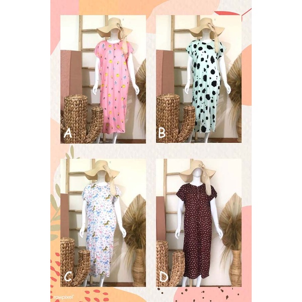 Home dress / daster busui panjang