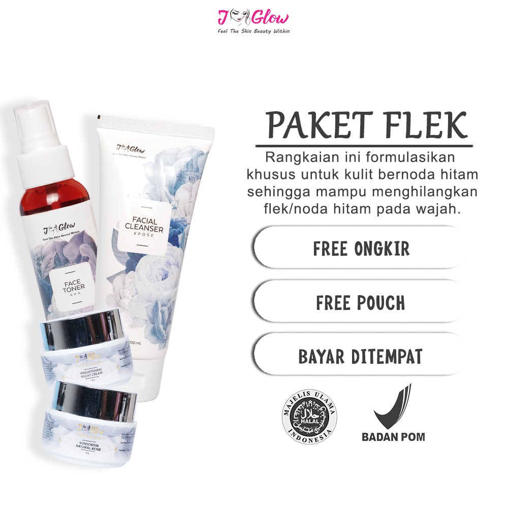 JGLOW SKINCARE - PAKET FLEK