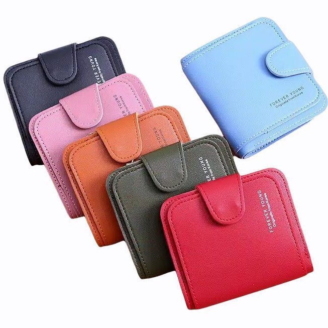 Medan Termurah KD39 Korean style Dompet cantik leather Dompet wanita Lipat import FY simple