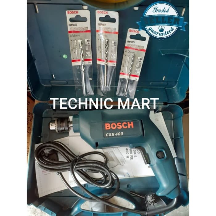 Mesin Bor Tembok / Impact Drill 10mm BOSCH GSB 400 Made in Malaysia