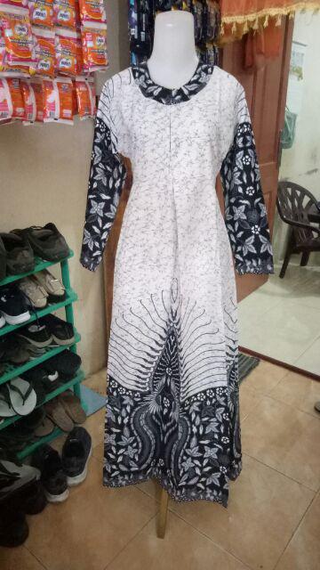 Ms Gamis Batik Sriwedari Maxi Super Jumbo Xxl Ld 110c. Bumil/busui Katun Sogan