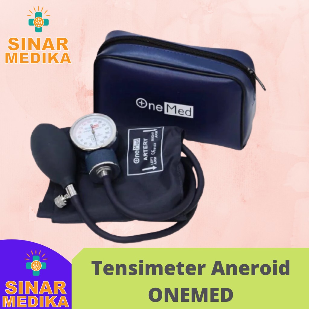 TENSIMETER ONEMED ANEROID . ALAT PENGUKUR TEKANAN DARAH MANUAL .  TENSI METER JARUM ANALOG MURAH