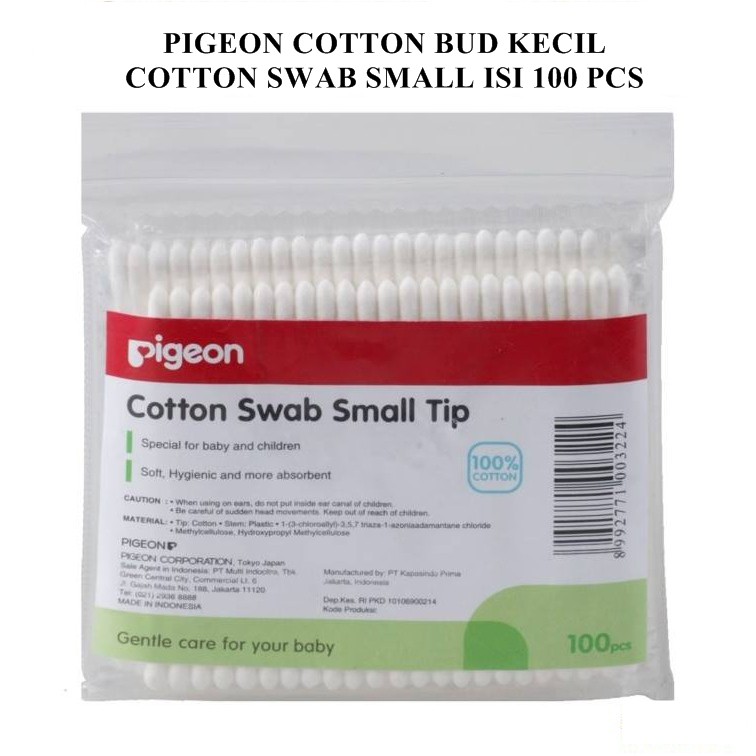 PIGEON COTTON BUD KECIL COTTON SWAB SMALL ISI 100 PCS