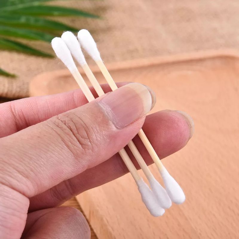 Cotton Bud Kapas pembersih Telinga 1 Pack isi 100pcs