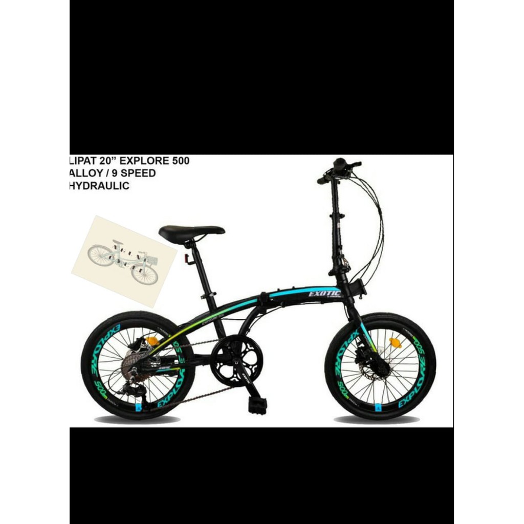 SEPEDA LIPAT MURAH FOLDING BIKE EXOTIC EXPLORE 500