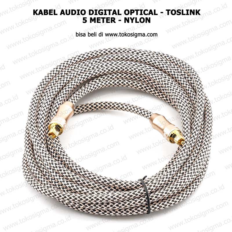 KABEL Audio Digital  5 meter Optical TOSLink nylon S/PDIF