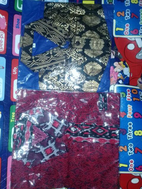 Cemen Batik Hrb026 Kenongo Kemeja Tosca Pendek Pekalongan Padi M L Xl Sogan Tulis Halus Kemeja Batik