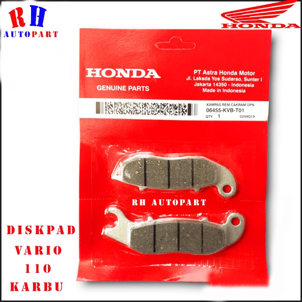 dispad kampas rem depan PCX 150 OLD lokal type ABS Original dispad pcx old abs kampas rem depan pcx old abs dispad vario 110 karbu old kampas depan vario 110 karbu old dispad vario 110 karbu cw original