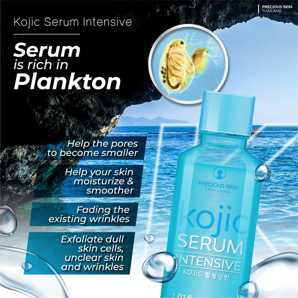 Kojic Brightening &amp; Whitening Intensive Serum Body &amp; Face / Face Serum / Serum Badan