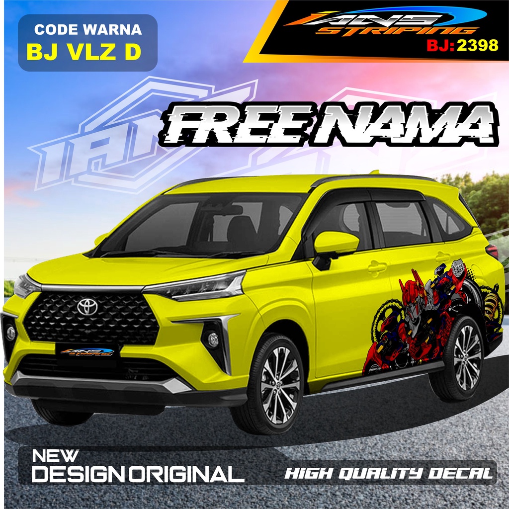 DECAL STIKER MOBIL AVANZA VELOZ / VARIASI STIKER MOBIL XENIA REBORN / STICKER DECAL MOBIL PAJERO / STIKER MOBIL