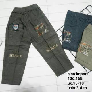  Celana  Anak  cwo Panjang Katun  import  size 1 3 th Shopee 