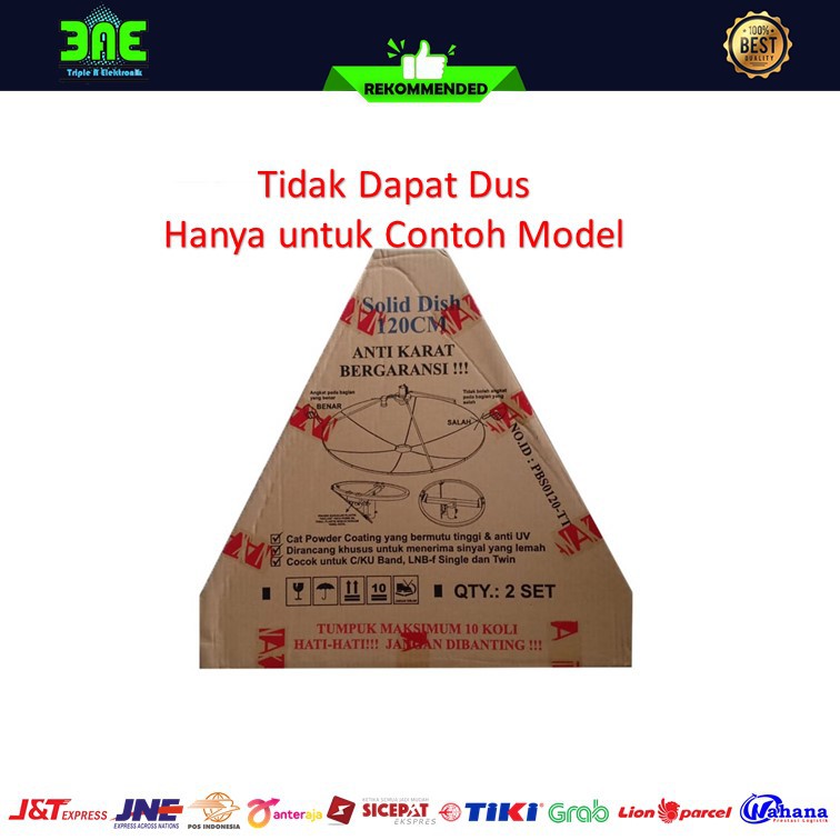 Tanaka Solid 120cm 4 Feet Antena Dish Parabola Satelit C Band Ku Band Shopee Indonesia