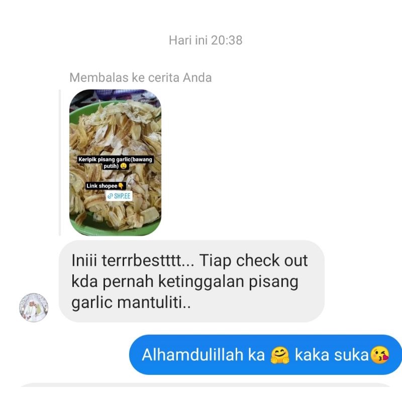 cemilan keripik pisang garlic asin | kripik pisang | jajanan | makanan ringan| banana chip kita