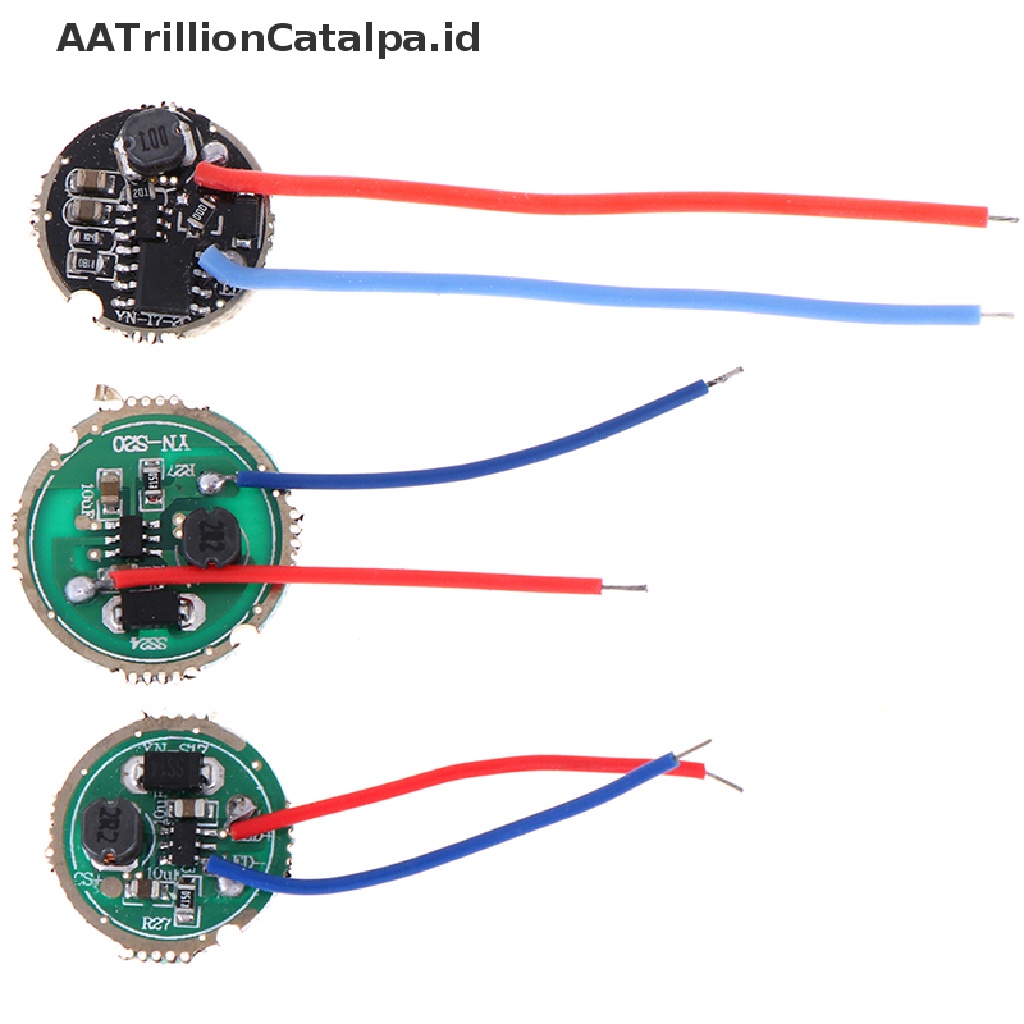 1 Pc Driver Lampu Senter LED 3W 17mm / 20mm DC3.7V 1 Mode 5