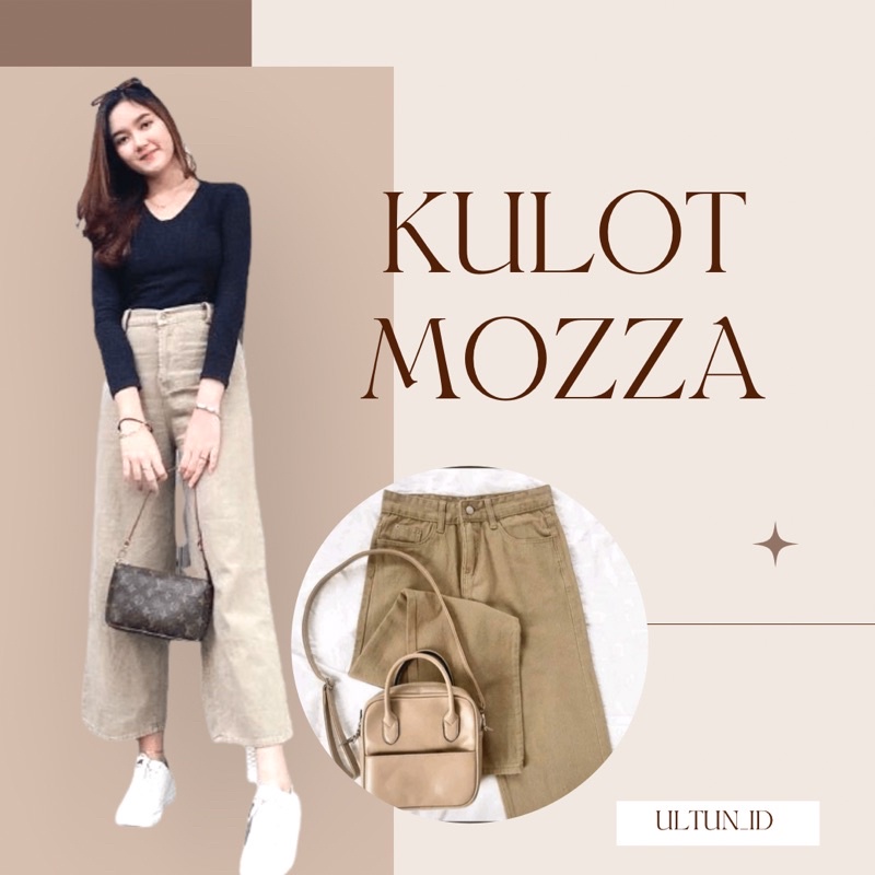 Celana Kulot Jeans Wanita Mozza Loss Cullotes Panjang 96cm