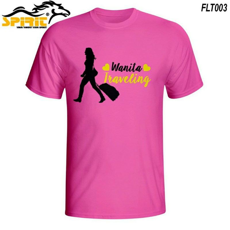 COD Baju Kaos Wanita Traveling Kaos Distro