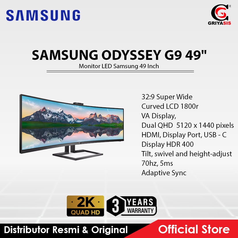 Monitor LED Samsung 49 Inch ODYSSEY G9 49"
