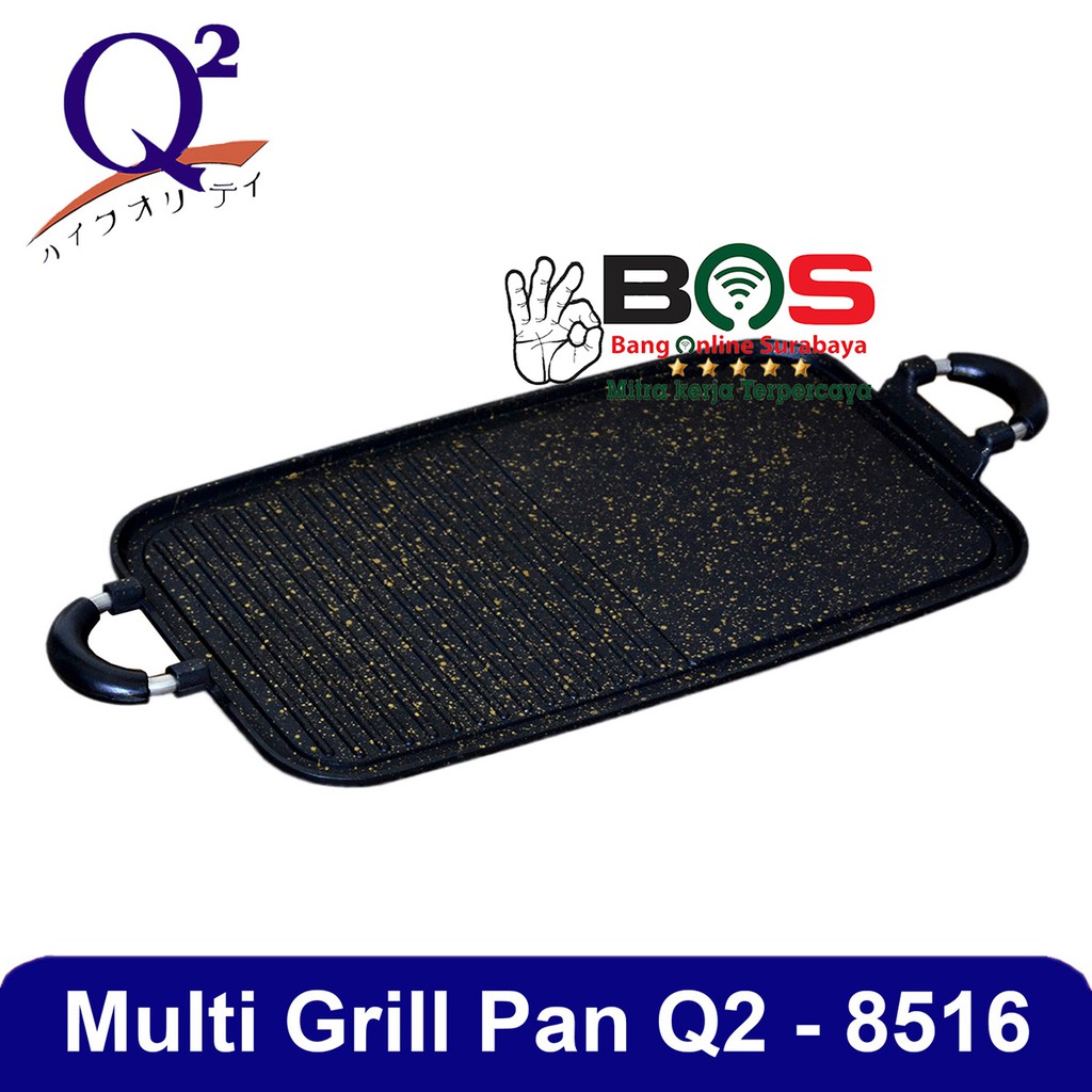 Alat Pemanggang Alat Panggang Kompor Q2 8516 Multi Square Grill Q2-8516