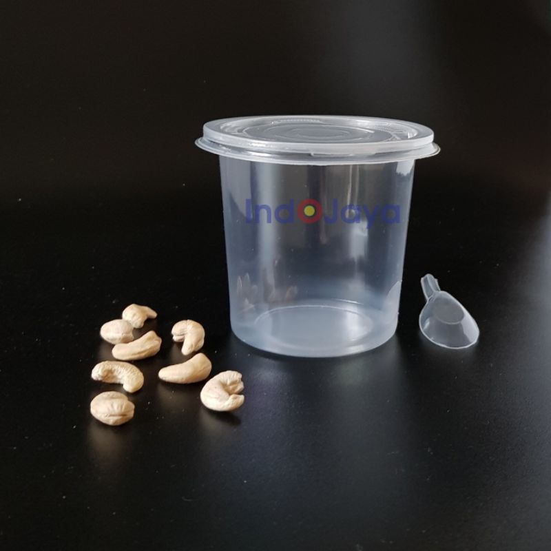 MANGKOK / MANGKOK PLASTIK / MANGKOK FU 700P + TUTUP ANTI TUMPAH HYGIENIS FOODGRADE