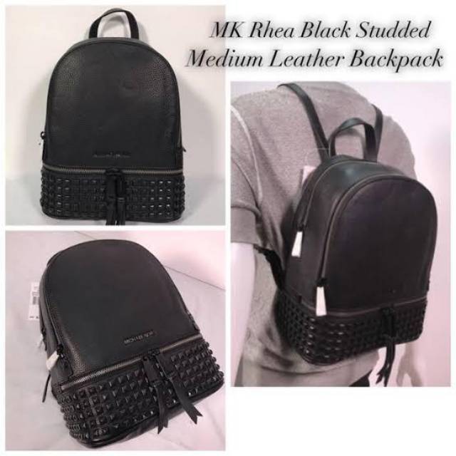 Michael Kors Rhea Medium black leather 