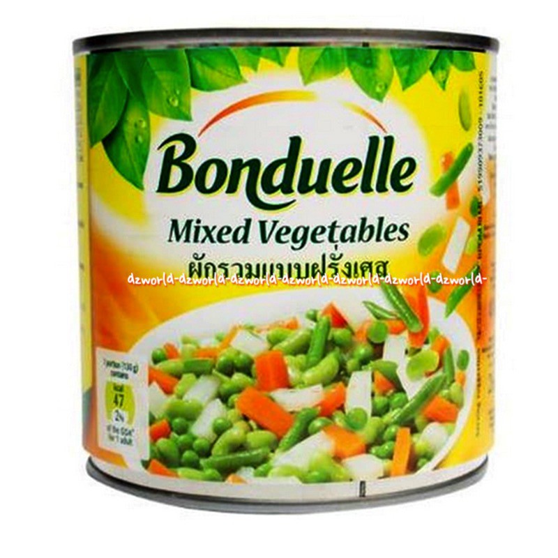 Bonduelle Mixed Vegetables 400gr Sayuran Steak Instan Kaleng Siap Saji Bonduele