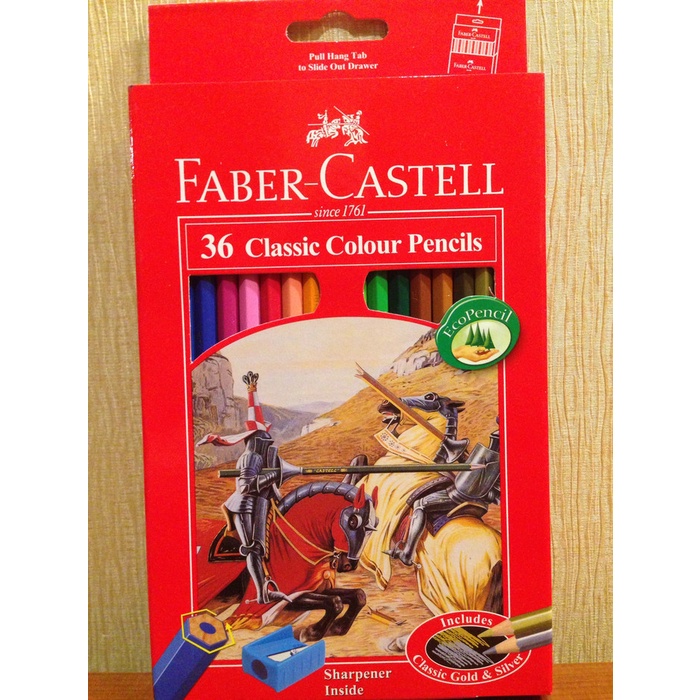 

WARNAPENSIL- PENSIL WARNA FABER-CASTELL 36 CLASSIC COLOUR -PENSIL WARNA