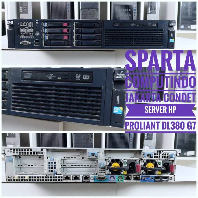 Server Hp Proliant DL380 G7 Double Prosesor Ram 8Gb Hdd 500Gb Sata