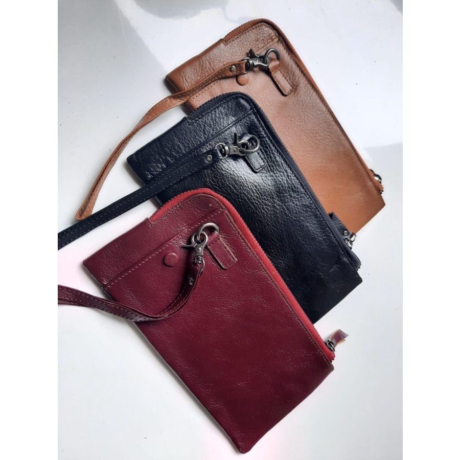 Tas Hp KULIT ASLI / Hand Bag Kulit pria dan wanita / clutch wanita