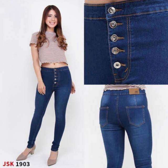 celana jeans HW / kancing 5