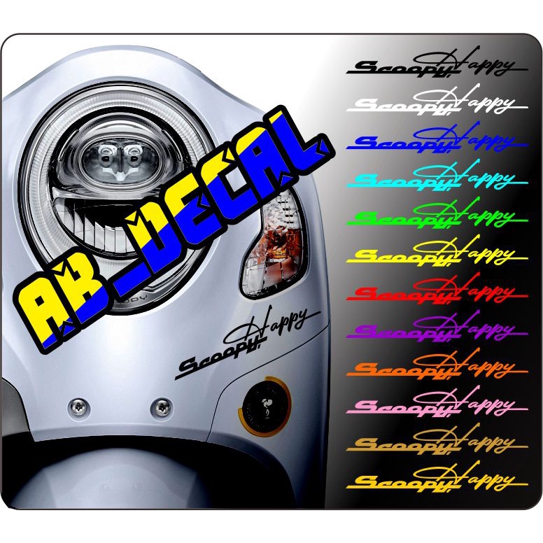 stiker | kating tulisan scoopy