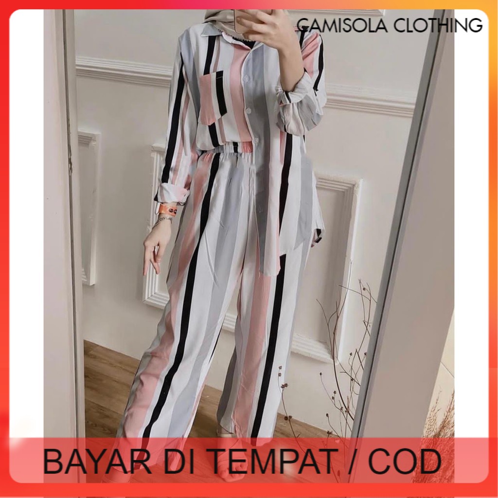 ONESET LULU BERTA SETCEL RAYON VISCOSE PREMIUM WANITA CEWEK REMAJA TIEDYE TIDI TERBARU KEKINIAN MURAH KOREAN STYLE HOME DRESS DAILY SETELAN BAJU TIDUR PAJAMAS MOTIF