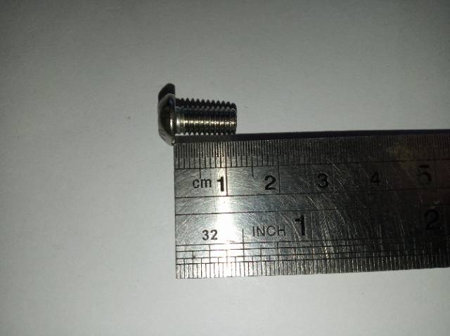 Button L M6 X 12 (1.2cm)stainless 304