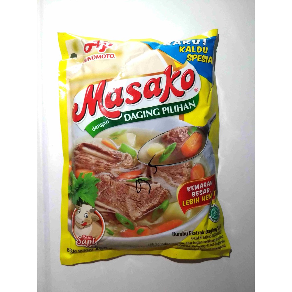 

Masako rasa sapi kemasan 250 gr