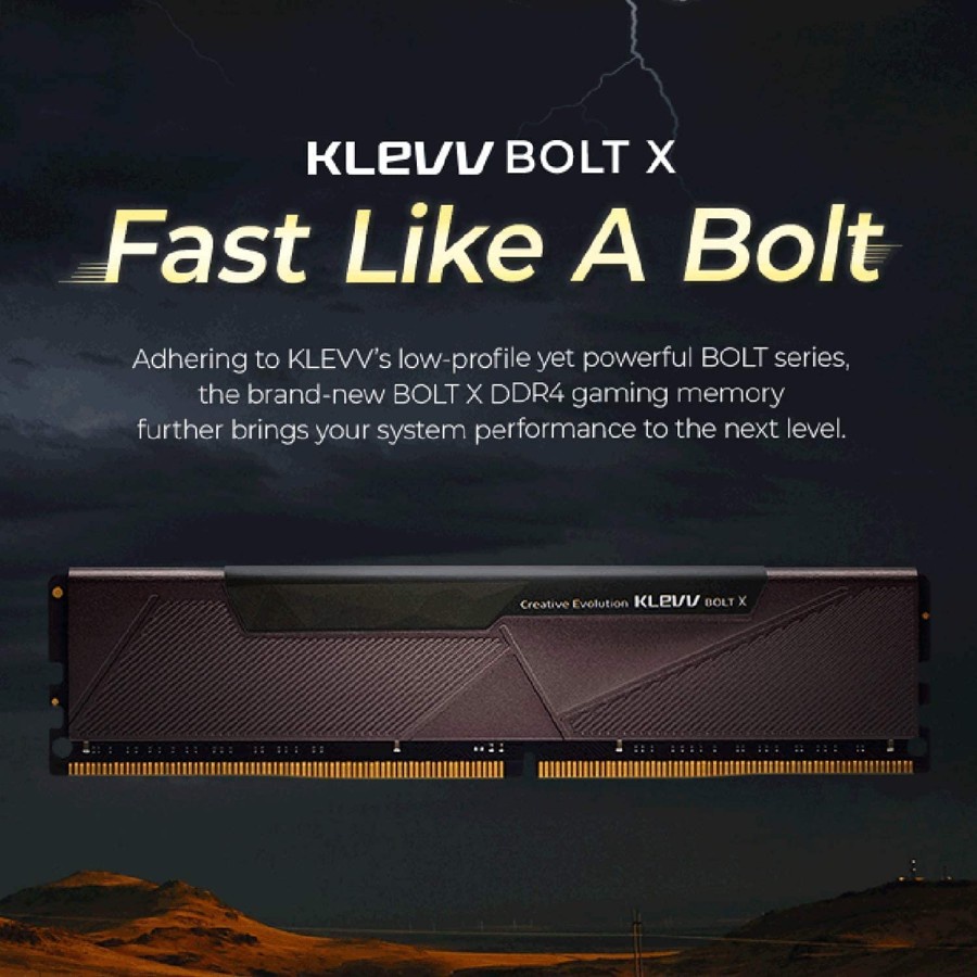 RAM PC KLEVV Bolt X 16GB DDR4 3200Mhz ( 8X2 ) Dual Channel