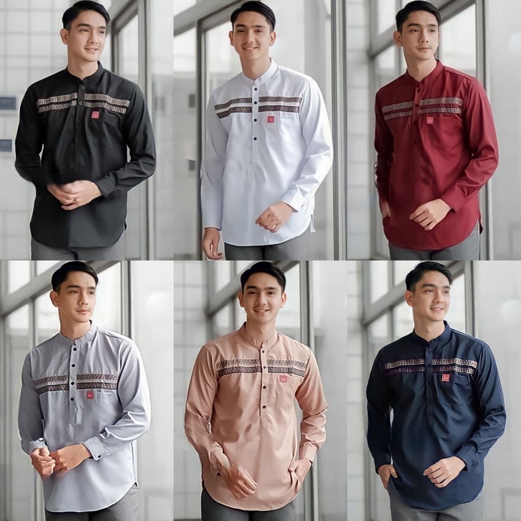 Kemeja Koko Concept Pria Putih Lengan Panjang, Kemko Panjang Pria Ukuran, M.L.Xl.Xxl.3Xl.4Xlkemeja P