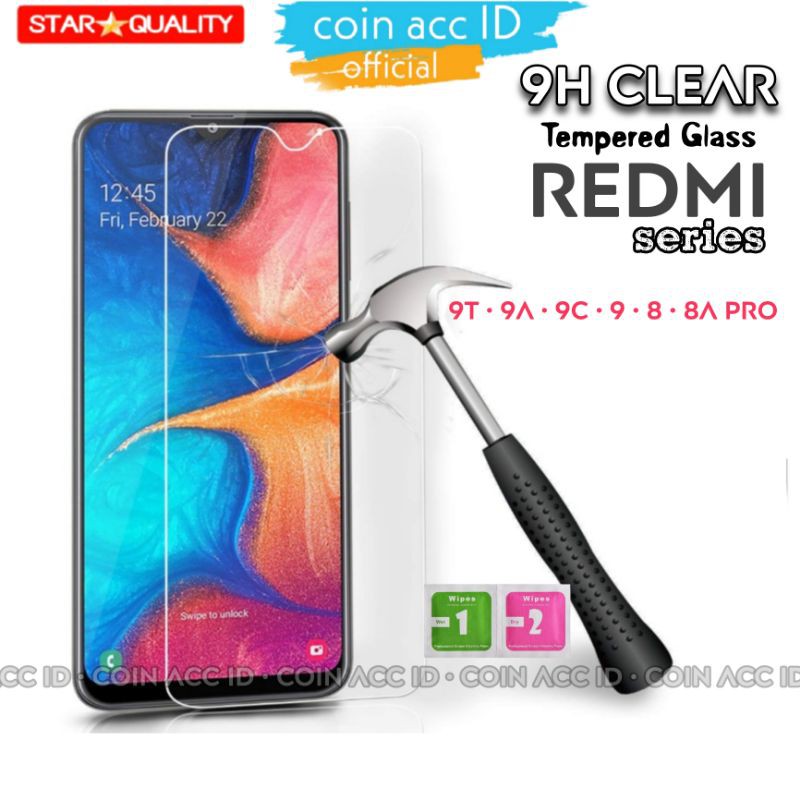 Tempered glass REDMI 9 / 9T / 9A /9C / 8 / 8A / 8A PRO - anti gores kaca redmi xiomi temper glass