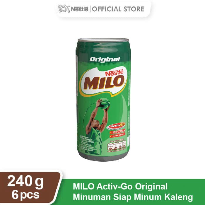 

PROMO NESTLE MILO ACTIV-GO ORIGINAL KALENG 240ML 6 PCS TERMURAH