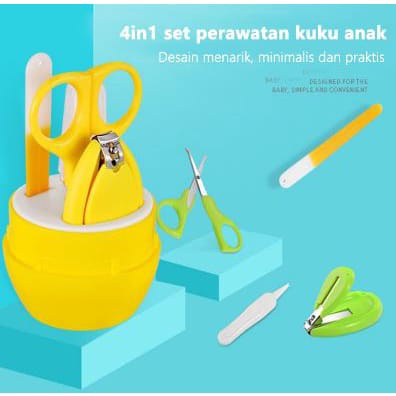 (VCM) Gunting Kuku Bayi isi 4 set atau menicure bayi