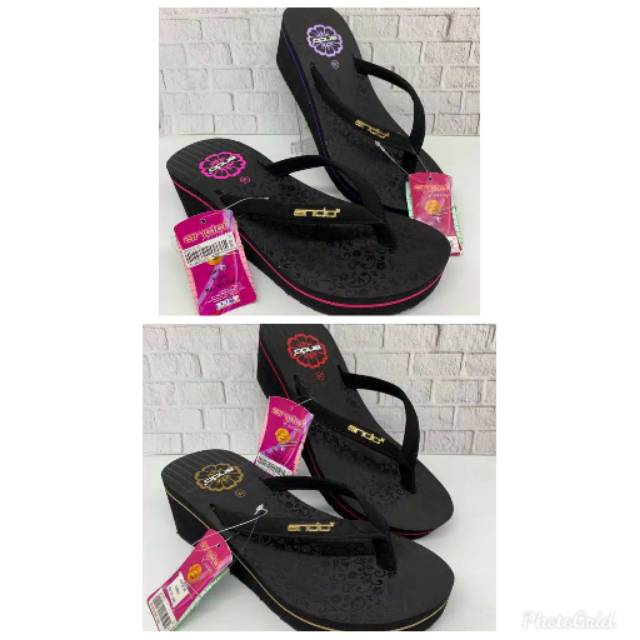 Sandal jepit ando wedges wanita sandal ando joice 02