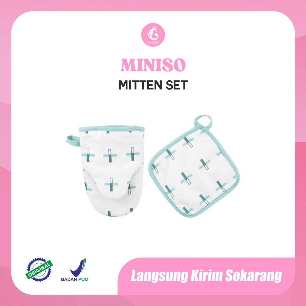 Miniso sarung tangan Oven/Kain oven/Oven Mitten/Pot holder